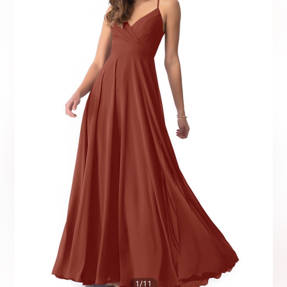 Azazie Avelina in Terracotta